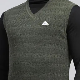 Monte Carlo Men Striped Woollen Sweater Vest image 2