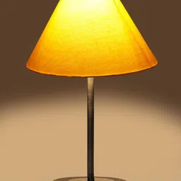Devansh Yellow Wood Contemporary Frusturical Shaped Table Lamp image 4
