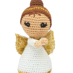 Happy Threads Hanging Angel Doll Handcrafted Amigurumi Christmas Tree Ornament - Multicolor-picture-16