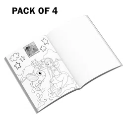 bookford publications Sticker & Coloring Book Mermaid Theme Pack Of 4 - English image 2