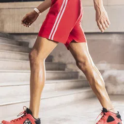Fit Monkey Men Striped Outdoor Sports Shorts with Technology image 2