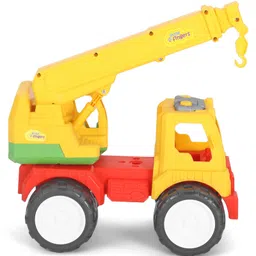 Little Fingers Engineering Free Wheel Truck Toy Crane- Multicolor image 4