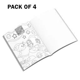 bookford publications Sticker & Coloring Book Mermaid Theme Pack Of 4 - English image 4