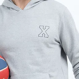 ESSPOIRE Men Typography Printed Full Sleeves Hooded Sweatshirt image 2