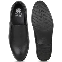 Privo by Inc.5 Men's Black Formal Loafers image 4