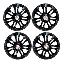 Auto Pearl InBlk53 R15 Press Type Wheel Hubcap with Retention Ring 381 mm(15 Inch) for Universal For Car Universal For Car (Pack of 4 Pcs) image 2