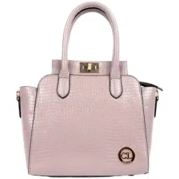 Carlton London Pink Textured Medium Handbag-picture-25