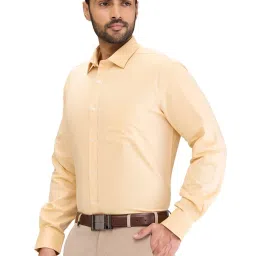 Park Avenue Yellow Regular Fit Shirt image 3
