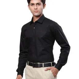 Raymond Black Regular Fit Shirt image 3