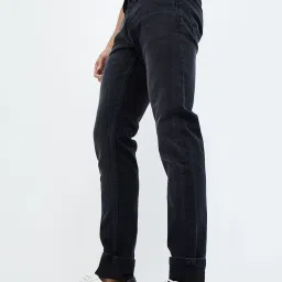 Forca by Lifestyle Black Skinny Fit Lightly Washed Jeans image 3