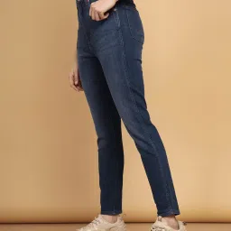 Wrangler Mid Blue High Rise Skinny Fit Jeans image 3