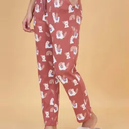Dreamz by Pantaloons Brown Cotton Printed Pyjamas image 3