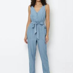 American Eagle Outfitters Blue V Neck Jumpsuit-picture-46