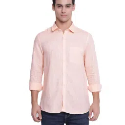 Turtle Light Orange Slub Shirt-image-36