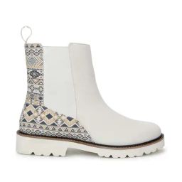 Yoho Women's White Chelsea Boots-picture-9