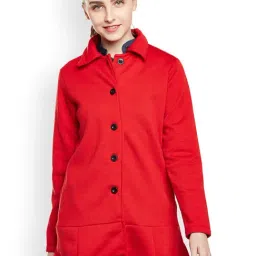 Belle Fille Red Regular Fit Coat-image-16
