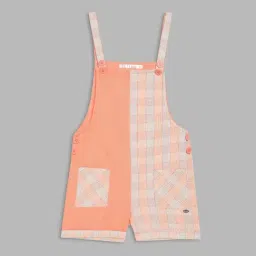 Elle Kids Orange Checks Playsuit-picture-24