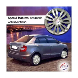 auto pearl Autopearl Car Full Silver Wheel Cover Caps 35.56 cm (14 Inch) Press Type Fitting For Xcent-picture-16