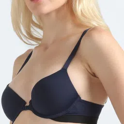 Calvin Klein Underwear Blue Shadow Solid Regular Fit Bra image 3