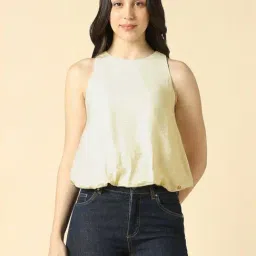 Allen Solly Yellow Regular Fit Top-picture-27