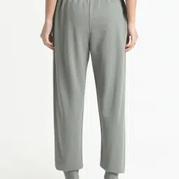 R&B Sage Green Cotton Mid Rise Joggers image 4