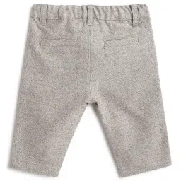 Chicco Boys Grey Cotton Regular Fit Self Design Trousers image 2