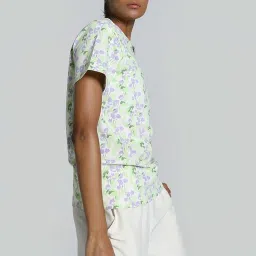 Puma White Cotton Printed Sports T-Shirt image 3