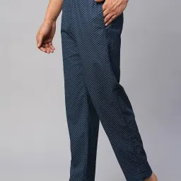 Urban Scottish Blue Regular Fit Printed Lounge Pants image 3