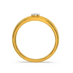 Kisna Diamond & Gold Jewellery Round Classic Band For Him 14k (585) Diamond & Gold Ring For Men image 3
