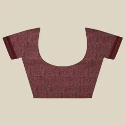 The Chennai Silks Green Printed Saree With Unstitched Blouse image 3