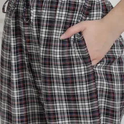 Secret Wish Black Check Shirt With Pyjama image 5