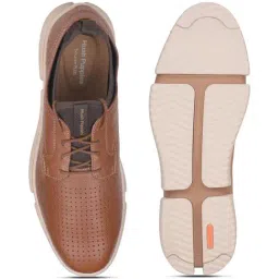 Hush Puppies by Bata Men's BENNET PERF Tan Derby Shoes image 4