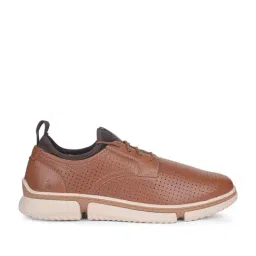 Hush Puppies by Bata Men's BENNET PERF Tan Derby Shoes image 2