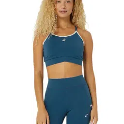 Asics Blue Plain Sports Bra-image-7