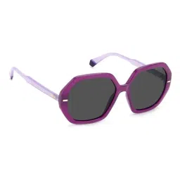 Polaroid Purple Geometric Sunglasses for Women image 4