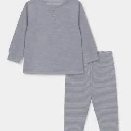 Miarcus Kids Grey Regular Fit Clothing Set image 2