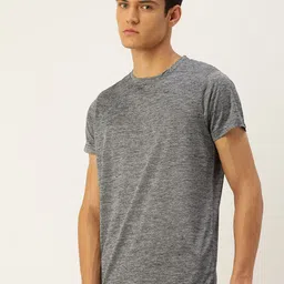 Sports52 wear Men Grey Melange Round-Neck Dry Fit Training or Gym T-shirt image 5