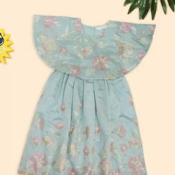 Akkriti by Pantaloons Girls Air Blue Embroidery Suit Set-picture-43