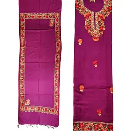 Vrinde Embroidered Unstitched Dress Material image 3