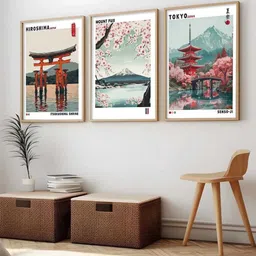 WALLLANE Set of 3 Japanese Art Framed Posters image 5