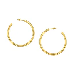 925 SILLER 925 Pure Silver Rhodium-Plated Contemporary Hoop Earrings-picture-58