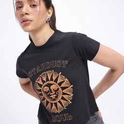 glitchez Comfort Essentials Printed Regular Fit Tee-picture-29