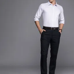 Raymond Men Slim Fit Formal Trousers image 4