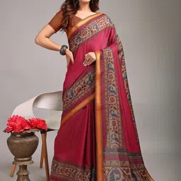 Avyay Creation Floral Printed Saree With Unstitched Blouse Piece-picture-16