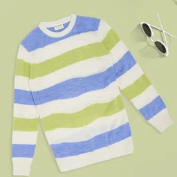 Pantaloons Junior Boys Striped Pullover-picture-4