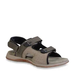 Woodland Men's Olive Floater Sandals-picture-26