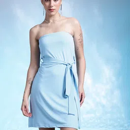 bebe A-Line Dress With Belt image 3