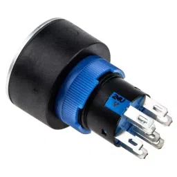 RS PRO Illuminated Push Button Switch Momentary 22.2 mm Cutout DPDT Yellow LED 250 V AC, 1758325 image 2