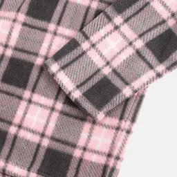 CrayonFlakes Girls Pink Checked Top with Trousers image 5