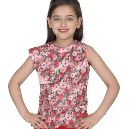 Cutecumber Kids Red Floral Print Top-picture-40